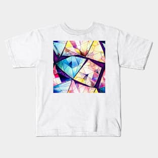 Watercolor diamond pattern Kids T-Shirt